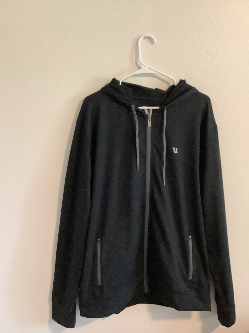 Vuori Mens Sunday Element Zip Hoodie Black XL